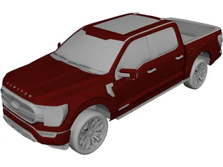 Ford F-150 Limited (2021) 3D Model