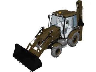 Backhoe Loader 3D Model