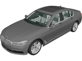 BMW 740Le [G12] (2015) 3D Model