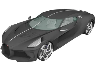 Bugatti La Voiture Noire (2019) 3D Model