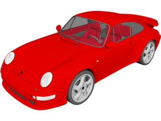 Porsche 911 Turbo (1995) 3D Model