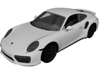 Porsche 911 Turbo S (2016) 3D Model