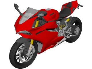 Ducati 1199 Panigale (2012) 3D Model