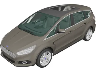 Ford S-Max (2015) 3D Model