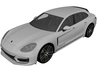 Porsche Panamera 4 E-Hybrid Sport Turismo (2021) 3D Model