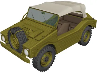 Porsche 597 Jagdwagen (1955) 3D Model