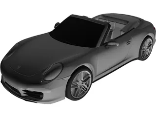 Porsche 911 Carrera 4S Cabrio (2013) 3D Model