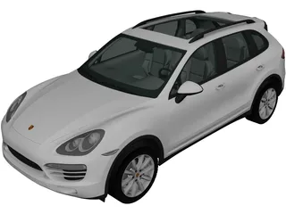 Porsche Cayenne S Hybrid (2010) 3D Model