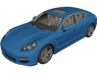 Porsche Panamera Turbo (2009) 3D Model