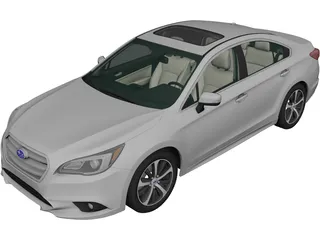 Subaru Legacy (2014) 3D Model