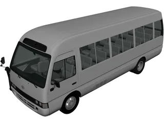 Toyota Coaster (2014) 3D Model