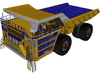 Belaz 75710 CAD 3D Model