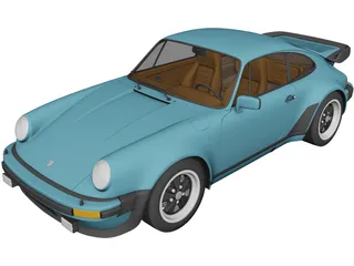 Porsche 911 Turbo (1975) 3D Model