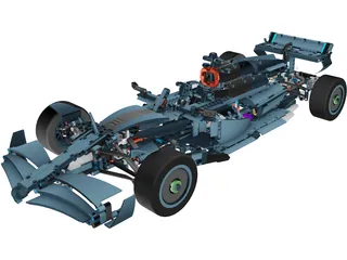 Mercedes-AMG Petronas F1 Lego CAD 3D Model