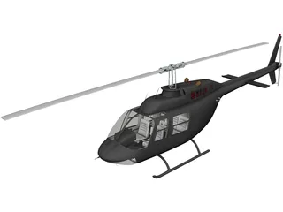 Bell 206B JetRanger III Citycopter 3D Model