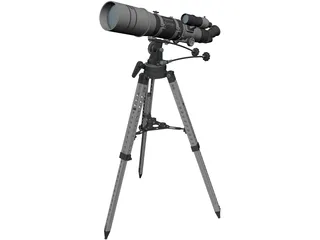 Telescope Space Hunter CAD 3D Model