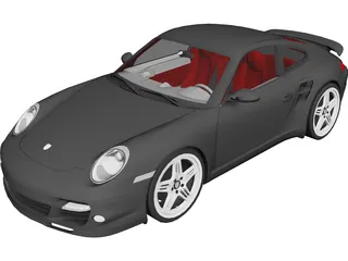 Porsche 911 Turbo (2007) 3D Model