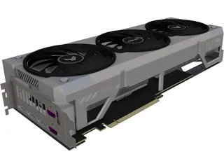 ASUS TUF GeForce RTX 5070 Ti CAD 3D Model