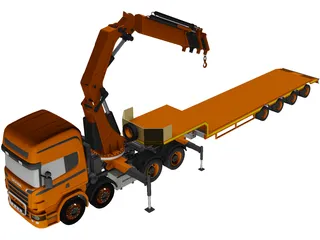 Scania Truck CAD 3D Model