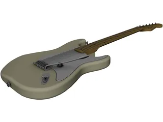 Fender YJM Nylon Stratocaster (1996) CAD 3D Model