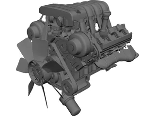 Toyota Tundra Engine (2000) 3D Model