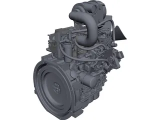 Isuzu 3CA1GZG01 Engine CAD 3D Model