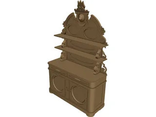 Victorian Sideboard 3D Model