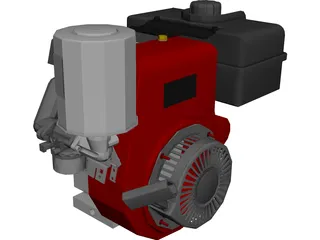 Tecumseh 4-Stoke Engine 3D Model