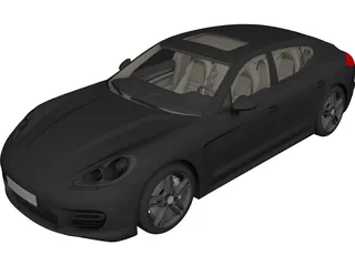 Porsche Panamera (2010) 3D Model
