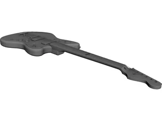 Fender Jazzmaster CAD 3D Model