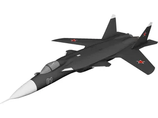 Sukhoi Su-47 Berkut 3D Model