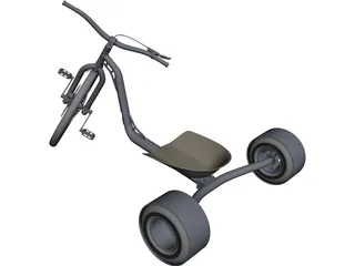 Drift Trike CAD 3D Model
