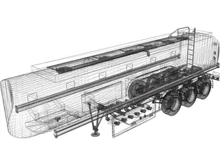 Trailer Tank 3D Model
