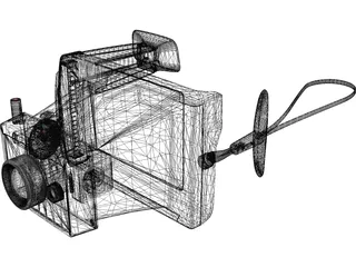 Camera Polaroid Color Pack 3D Model