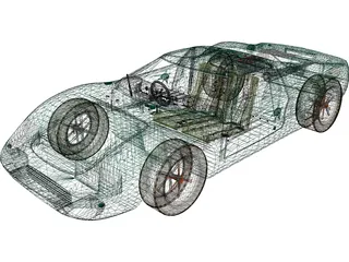 Ford GT40 (1965) 3D Model
