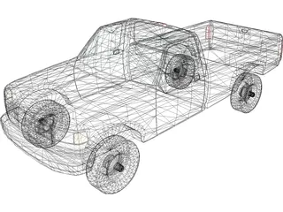 Ford F-350 Pickup (1993) 3D Model