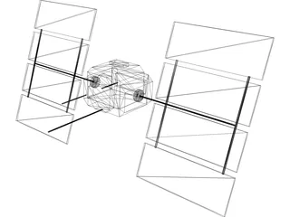 GPS Satellite 3D Model