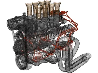 Chevrolet Small Block Engine 3D Model