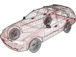 Ford Escort Wagon (1995) 3D Model