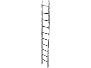Steel Ladder 3D Model