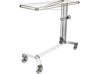 Hospital Table 3D Model