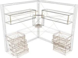Complete Office Module 3D Model