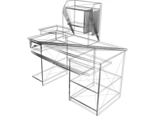 Computer Desk 3D Model