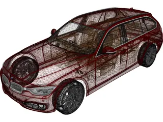 BMW 3-Series Touring [F31] (2013) 3D Model