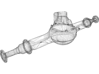 Rear Axle 3D Model