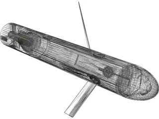 Unmanned Underwater Vehicle (UUV) 3D Model