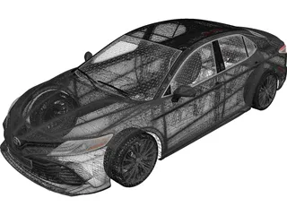 Toyota Camry Hybrid (2018) 3D Model