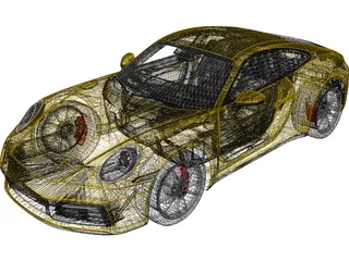 Porsche 911 Carrera S (2020) 3D Model
