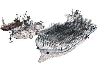 Boats Collection 3D Model