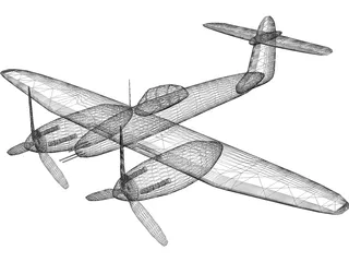 Westland Whirlwind 3D Model